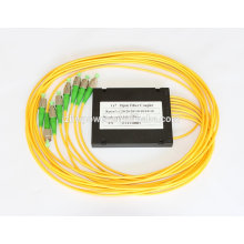 1x8 FC APC cassete PLC splitter, divisor de fibra ótica 1x8, SM 1310nm / 1550nm 1x12 Fiber Optic Coupler